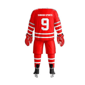 Conjuntos de pantalones y camisetas de hockey sobre hielo de malla sublimada unisex transpirables servicios OEM personalizados al por mayor - Product Image 3