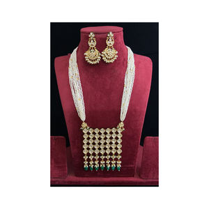 Best Quality Indian Women's Kundan Bridal <b>Jewellery</b> Set Low Price <b>Brass</b> for Wedding Party Engagement Quetzal Quartz Direct - Product Image 1