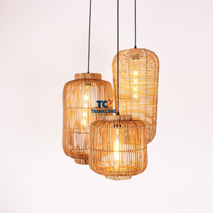 Sinh Thái Thân Thiện Với Mây Chụp Đèn Cho Phòng Khách Phòng Ngủ Và Phòng Ăn Mây Tự Nhiên Đèn Bìa Shades Cho Trang Trí Nội Thất - Product Image 4