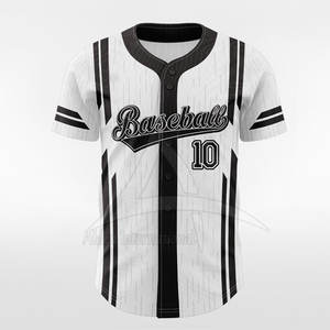 Maillot de baseball pour homme adulte à col rond personnalisable de haute qualité 100% polyester, séchage rapide, respirant, confortable - Product Image 6