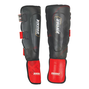 Vente en gros Cuir Entraînement Kick Boxe Mma Protège-tibias Rembourré Réglable Muay Thai Jambe Protection Sport Professionnel Garde - Product Image 1