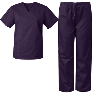Venta caliente-Secado rápido Logotipo personalizado Liso Scrubs para hombres y mujeres Scrubs Set Uniforme médico Scrubs Top y pantalones - Product Image 6