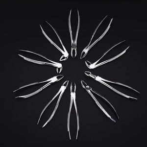 Quality Manual Dental Extraction Forceps English Pattern Deep Gripping Tool Lower Molars Fig.21 Stainless Steel <b>CE</b> Certified - Product Image 3