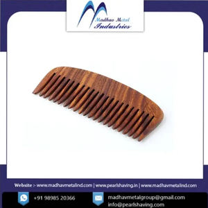 Peine para Barba SC 12W Peine para Barba de madera natural Peine para Barba para hombres de madera de fabricante indio - Product Image 6