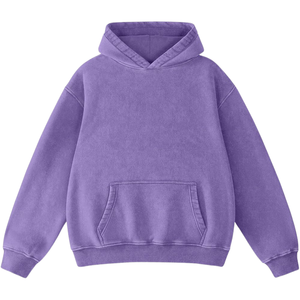 Lavender <b>Purple</b> Acid Washed <b>Hoodie</b> Oversized Pullover Vintage Soft Touch Fleece Streetwear Sweatshirt Winter Wear For <b>Men</b> Women - Product Image 1