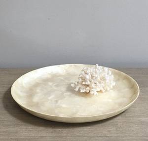 Nouvel Arrivage Meilleure Qualité MDF & MOP Accent Rond Plateaux De Service MOP Incrusté Serveware Fabriqué À La Main Vietnam Lavihexco LVMT1611 - Product Image 4