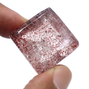 Cabujón de piedras preciosas de corte facetado de rutilo Super Seven amatista natural de 70 quilates - Product Image 5