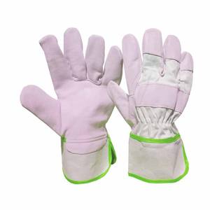 Guantes de Trabajo de Cuero de Grano de Vaca al por Mayor, Guantes Industriales de Seguridad Resistentes, Guantes de Construcción Canadienses para Trabajos Pesados, Guantes Domésticos - Product Image 6