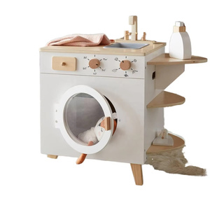 TOYANDON Lavatrice Giocattolo In Plastica Per Bambini - Elettrodomestico Simulato Per Giochi Di Ruolo, Casa Delle Bambole, 14x9,5x7 Cm
