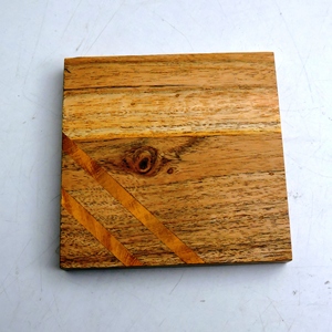 แผ่นรองแก้วหินแถบเรซินแบบไขว้สี่ชิ้นสินค้าแฮนด์เมดคุณภาพสูง - Product Image 4