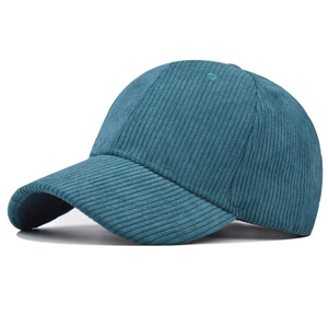 Gorra de camionero de pana personalizable 2025 gorra de béisbol ajustable con estilo a rayas y logotipo bordado para uso en exteriores - Product Image 4