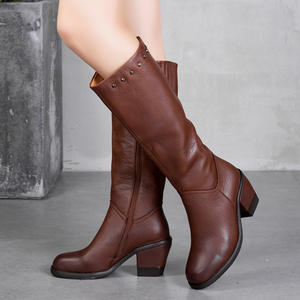 Bottes d'hiver tendance pour femmes, bottes pointues au-dessus du genou, talons aiguilles, bottes sexy pour femmes, bottes hautes jusqu'à la cuisse - Product Image 2