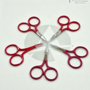 Tijeras de Bordado, Tijeras para Coser, Tijeras para Hilos, Acero Inoxidable, Cuchillas Afiladas con Tapa de Seguridad, Mango Rojo, 2.5 Pulgadas, Todos los Colores - Product Image 6