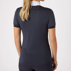 Personalizar diseños y logotipo Ropa ecuestre Capa base Camisas de manga corta Camisetas de espectáculo de equitación para mujeres - Product Image 3