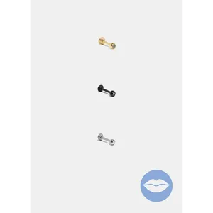 เครื่องประดับที่ทันสมัยของเครื่องประดับร่างกายต่างหูเม็ดกลมแบบเม็ดกลมเจาะเจาะรูปเจ้าหญิงเพื่อเป็นของขวัญแต่งงาน - Product Image 1