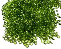 Pierre précieuse de péridot naturel en cabochon en gros |   Lustre vitreux vert à haute transparence certifié par un tiers |   Polissage lisse