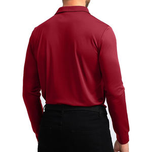 Top tendance Polo pour hommes respirant à manches longues col rabattu Polo de haute qualité pour hommes - Product Image 2
