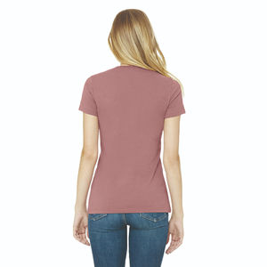 Camiseta ecológica en blanco de manga corta con cuello redondo para mujer hecha en Pakistán con camisetas de algodón orgánico - Product Image 3