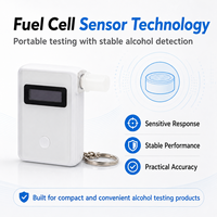 Alat Tes Alkohol Portabel Smart APP Fuel Cell Breathalyzer dengan Berbagai Unit Pengukuran