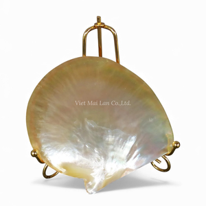 Plat artisanal en nacre pour la décoration de table de luxe, le service de desserts et le rangement de bijoux, en provenance du Vietnam - Product Image 1