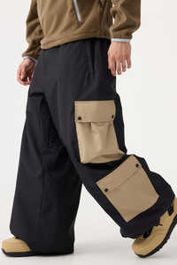 Pantalones deportivos de esquí y nieve de invierno con estilo para hombre, pantalones Cargo holgados con múltiples bolsillos XL, ropa deportiva a prueba de viento para exteriores, Unisex - Product Image 5