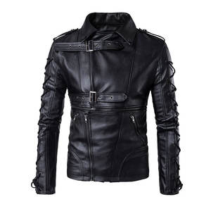 Venta al por mayor paquistaní Chaquetas de cuero Fabricante Cinturón Lado Casual Chaqueta de cuero para los hombres Nueva Moto Oem Diseño Chaquetas - Product Image 1