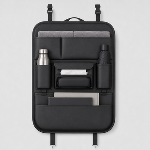 Organizador de almacenamiento para asiento de coche, bolsa colgante con múltiples bolsillos, 42x62cm, con asa - Product Image 4