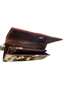 <b>Women</b> Bohemian Style Long <b>Wallet</b> Handcrafted Genuine Leather Animal Prints RFID Safety <b>Travel</b> Zipper Spring Summer Autumn Winter - Product Image 5