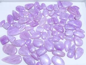 Natural Kunzite Cabochon Loose Gemstone Lot Cabochon Wholesale Lot Loose Gemstone Jewelry Bulk <b>Product</b> - Product Image 3