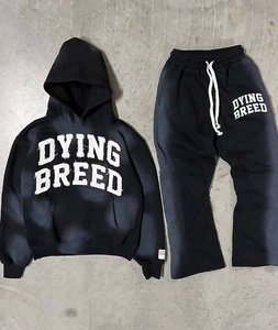 ชุดวอร์มผ้าฝ้าย600ชุด100% มีฮู้ดสำหรับผู้ชายและผู้ใหญ่ชุดวอร์มสำหรับผู้ชาย - Product Image 4