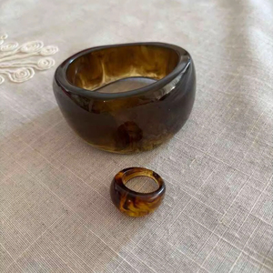 Bracelets et joncs en résine pour femmes, nouvelle collection, bijoux de style ange pour les fêtes et les mariages, haute qualité - Product Image 1