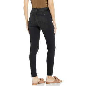 Novedad de 2025, pantalones vaqueros de algodón para mujer con logotipo personalizado, Vaqueros elásticos cómodos OEM ODM disponibles, pantalones Cargo de pierna ancha de talla grande media - Product Image 6