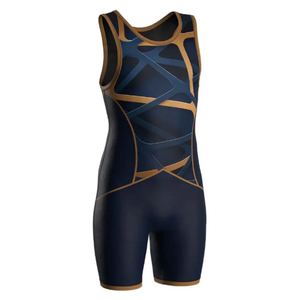 Top qualité Sublimation hommes lutte vêtements lutte singulet équipe haltérophilie costume lutte singulet pour hommes équipe USA - Product Image 3