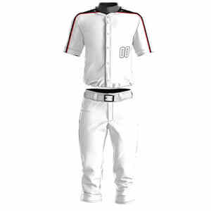 Fabrication 100% Top Haute Qualité Matériau Respirant Hommes Baseball Uniforme Pas Cher Prix À Manches Courtes Hommes Baseball Uniforme - Product Image 1