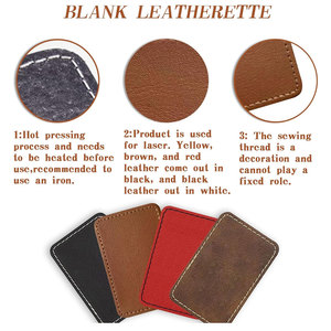 Parches de Cuero Rectangulares con Logotipo Personalizado Bordado y Termoadhesivo para Zapatos, Bolsos y Textiles para el Hogar - Product Image 4