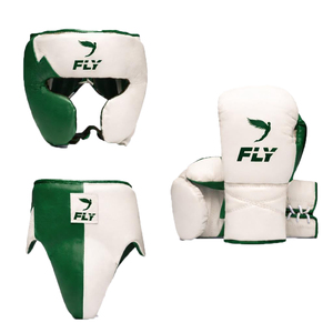 Kit de Sparring de Boxe Fly en Cuir Véritable avec Gants, Casque et Protection du Groin – Prix de Gros OEM Prêt à Expédier - Product Image 3