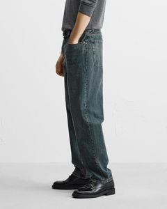 Haute qualité personnalisé hommes Vintage Baggy solide motif cordon fermeture en détresse couleur taille tricoté pantalon droit - Product Image 5