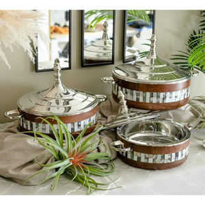 Décoration de table de mariage Ramadan Hot Pot Raita Bol de service Tous les événements Vaisselle Nourriture et dessert Serverware Pot - Product Image 6