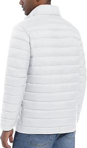 Chaqueta Acolchada Brillante para Hombre, Invierno 2025, Cortavientos Transpirable de Lona de Alta Calidad con Capucha - Product Image 3