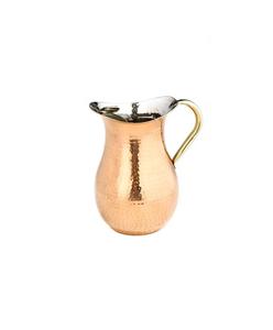 Jarra de agua de cobre india tradicional con diseño batido a mano y brillo natural elaborado y beneficios de bienestar ayurvédicos - Product Image 5