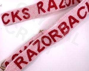 Customized White Gold Seed Bead Bag Straps Fashion <b>Accessories</b> with Unique Shape and Design Beaded Purse Strap - Product Image 4