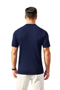 Chemises de golf à glissière pour hommes personnalisées de haute qualité à manches courtes col respirant col brodé Anti-rides décontracté pour polos - Product Image 4