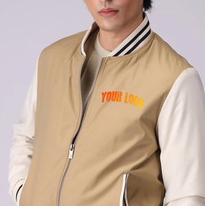 Chaqueta universitaria de lana personalizable para hombre 100% con capucha calefactable y chaqueta universitaria barata de ajuste holgado con manga blanca - Product Image 2
