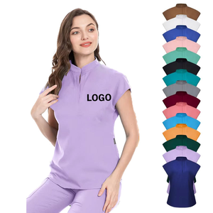 Le classique frotte des ensembles d'uniformes avec le confort court de douille et le collier de support professionnel pour les environnements propres - Product Image 1