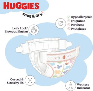 Pañales HUGGIES SNUG&Dry GIGA Talla 3, 104 Unidades - Product Image 2