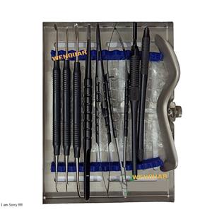 Kit complet de chirurgie buccale dentaire le plus vendu 11 pièces Instrument parodontal en acier inoxydable couleur noire - Product Image 3