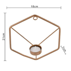 Portavelas de pared minimalista Decoración elegante y funcional Portavelas de pared minimalista elegante - Product Image 3