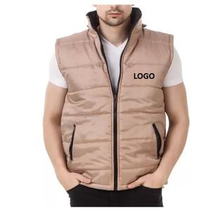 2024 nouvelle mode hommes hiver gilet haute qualité Super chaud épais veste sans manches bulle conception en gros OEM toile tissu - Product Image 1