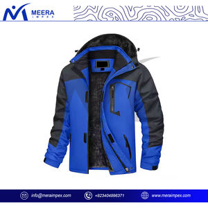 Veste en polaire imperméable d'hiver pour hommes Veste softshell à capuche en polyester pour le sport Veste softshell pour hommes Manteau à fermeture éclair - Product Image 3