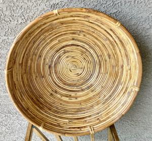 Newest Design Rattan Food <b>Serving</b> <b>Bowl</b> Best Selling Half Moon Shape Kitchenware Fruit <b>Bowl</b> Light Brown Color Rattan Collection - Product Image 2